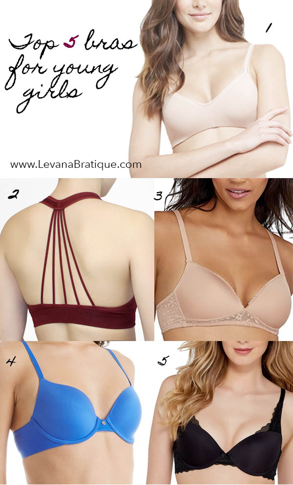 Top five first bras for young girls, Levana Bratique